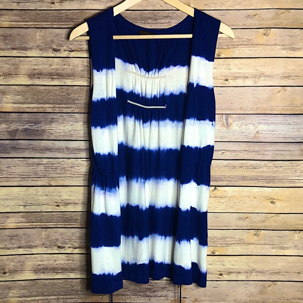 Bask Tie Dye Drawstring Vest